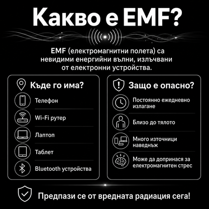 Radiation Shield - защита против електромагнитно излъчване (6 стикера)