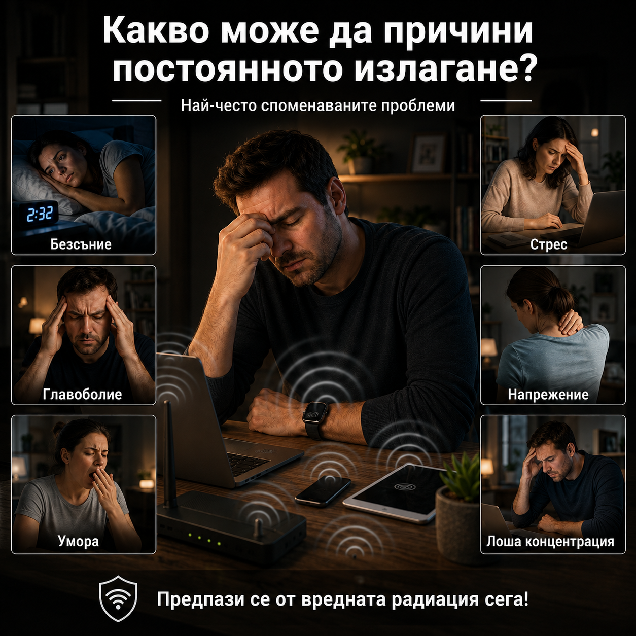 Radiation Shield - защита против електромагнитно излъчване (6 стикера)